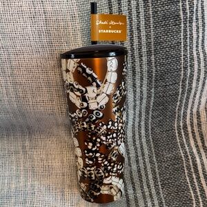 Starbucks Artistic Colab Bronze and Black Tumbler